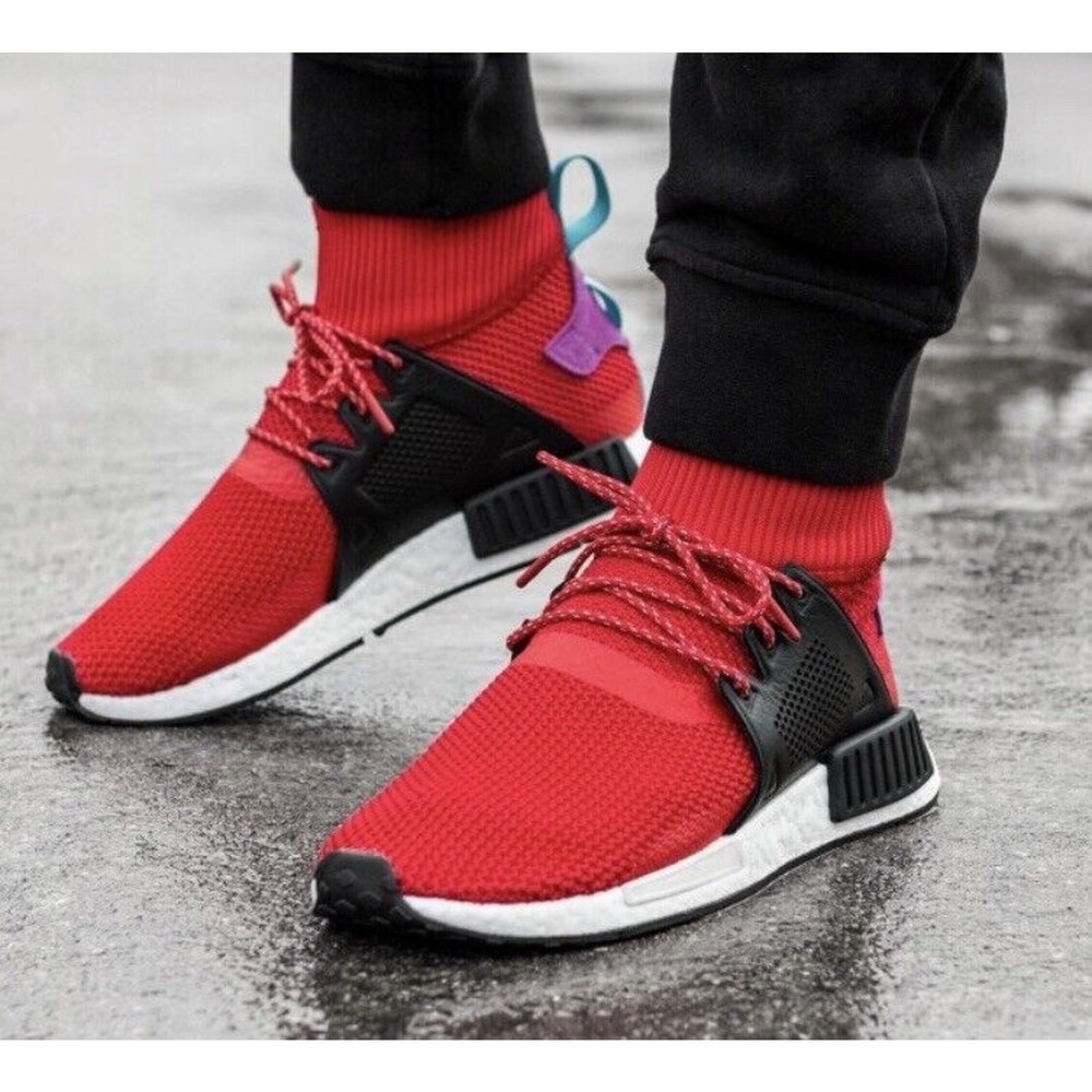 Adidas Boost Ultra NMD XR1 Red Black BZ0632 Mens 10 Shoes Brand New